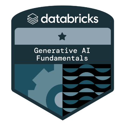 Generative AI Fundamentals badge by Databricks